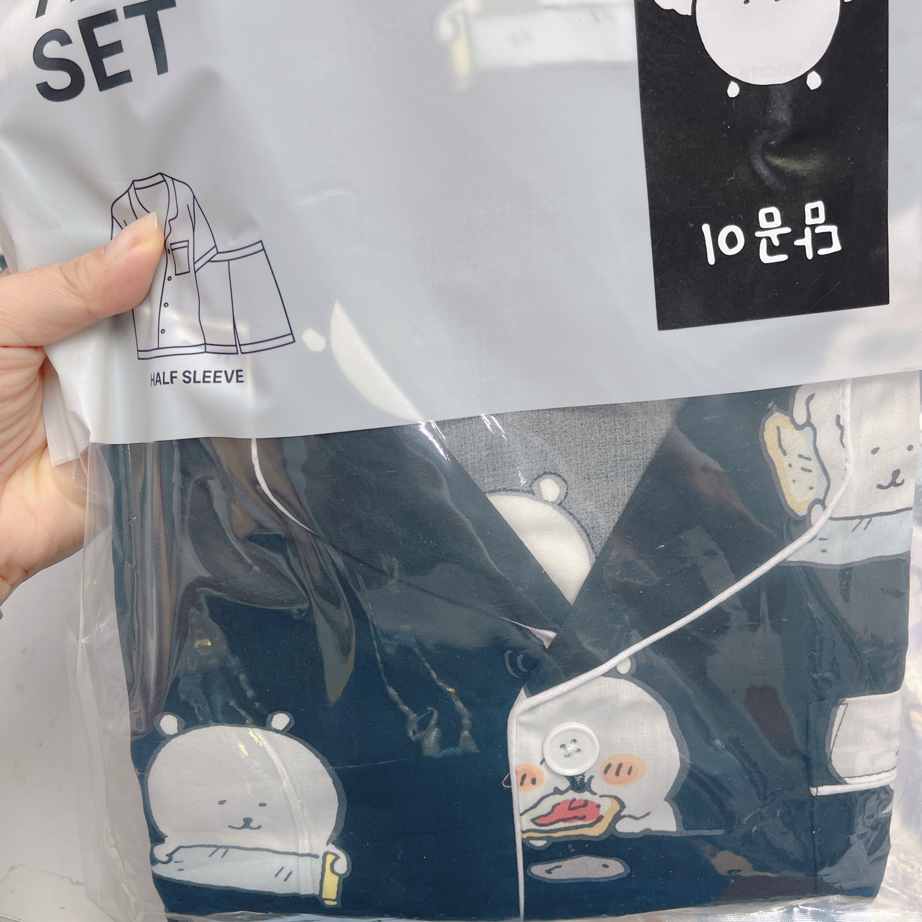 韓國預訂📍韓國Joke Bear得意圖案夏日睡衣套裝