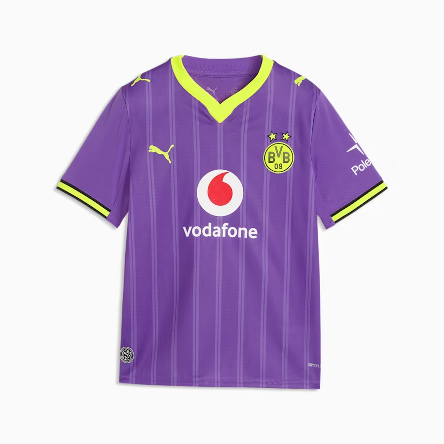 🌈大膽色彩融合球會傳統 Puma Dortmund 多蒙特 2026-27 三客童裝球衣 (可加印字章) 785666_17
