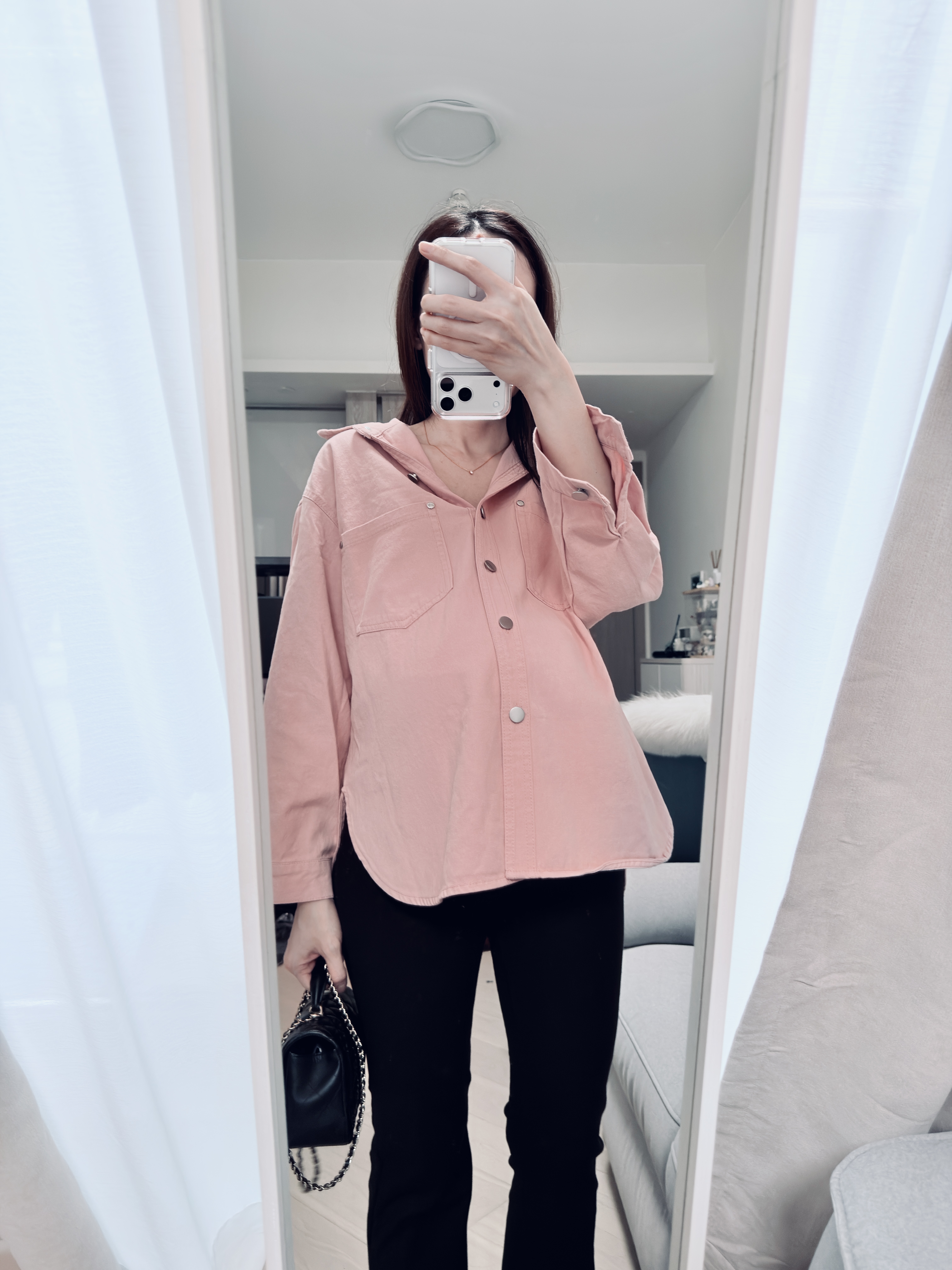 Pink Blossom Denim jacket