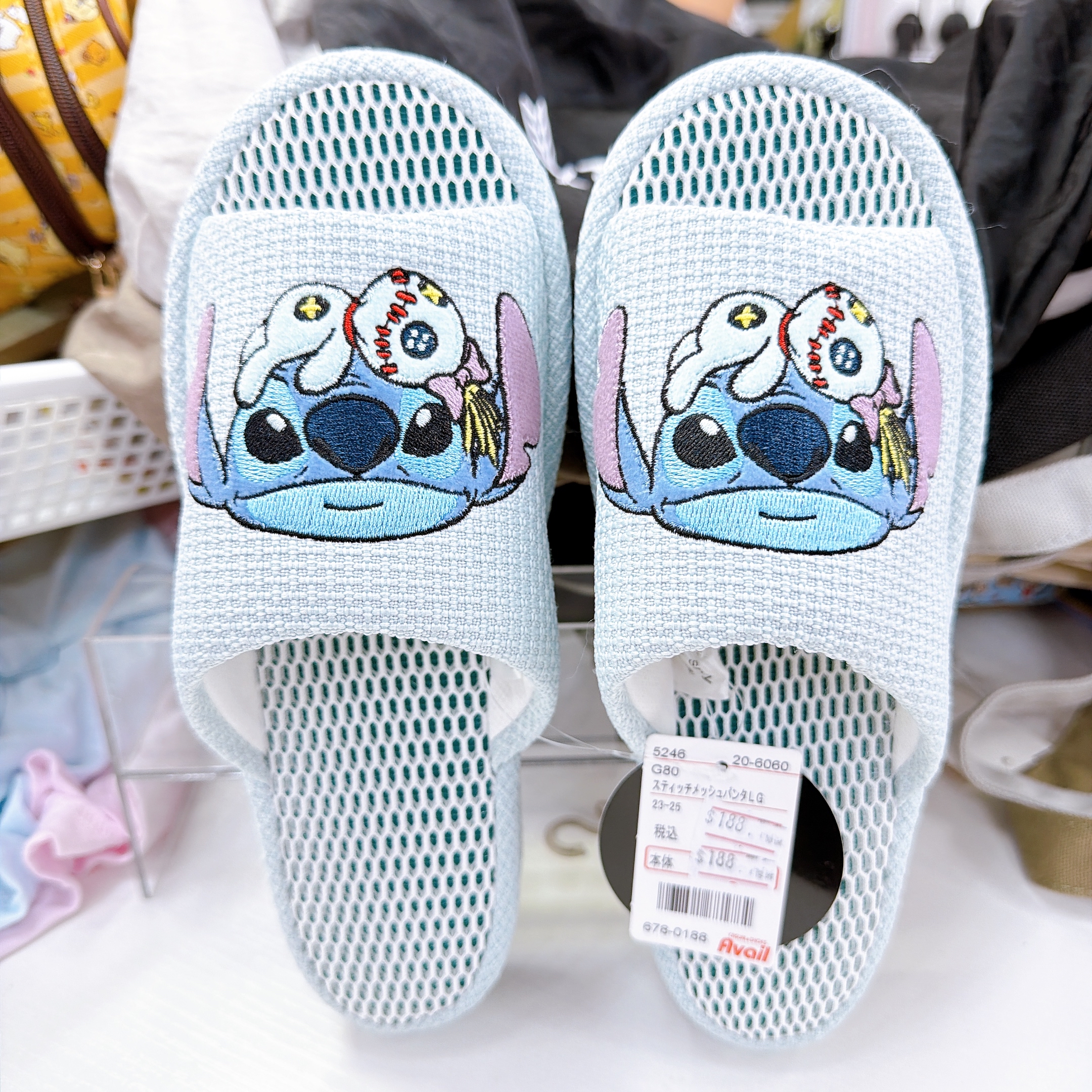 日本直送史迪仔23至25cm透氣拖鞋
