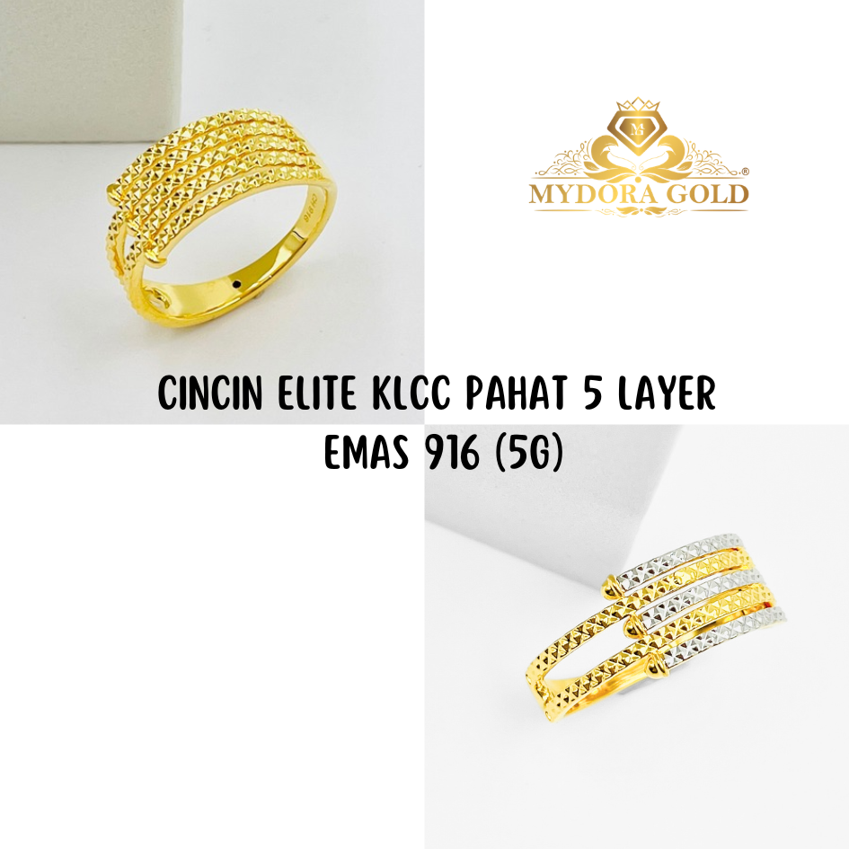 MYDORA Cincin Elite KLCC Pahat 5 Layer (5G) l EMAS 916/22K