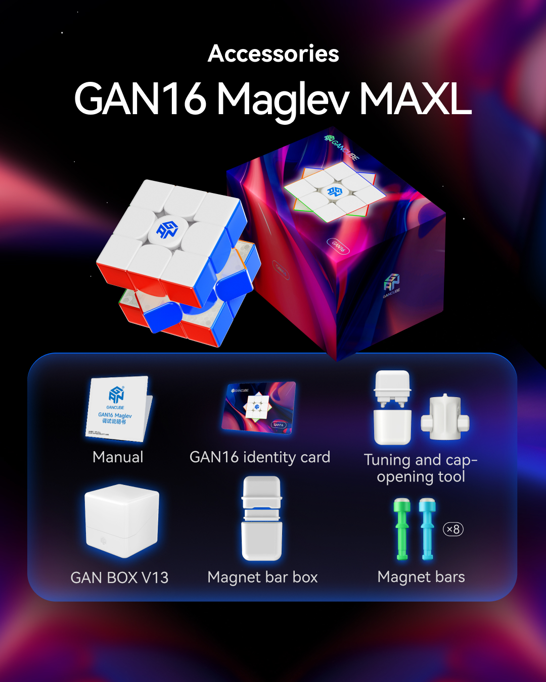GAN 16 MagLev MAXL 旗艦3x3扭計骰
