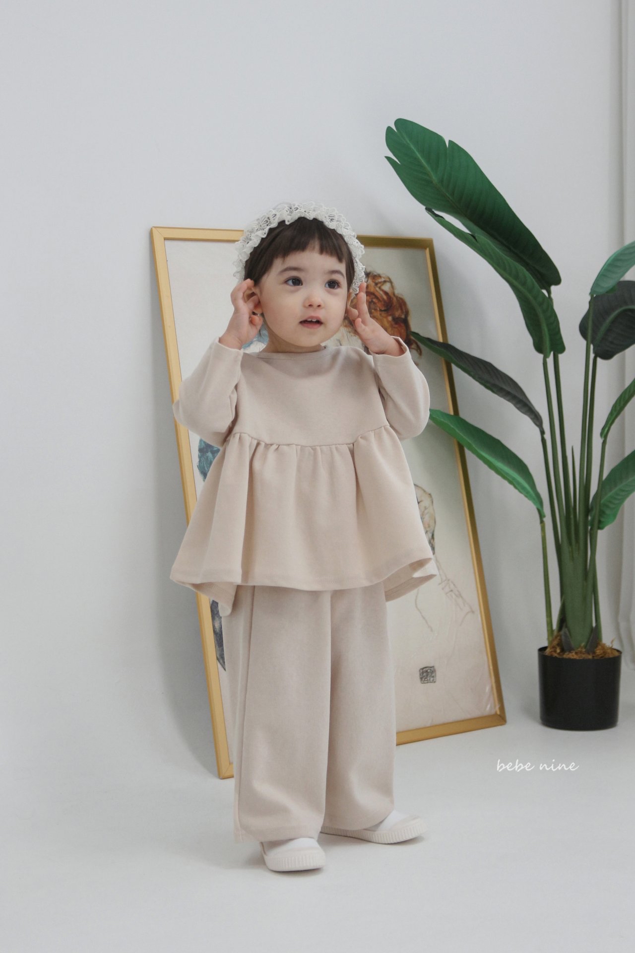 🌸預訂 韓國直送🌸🇰🇷Bebenine兩色後背絲帶寬鬆長袖上下套裝