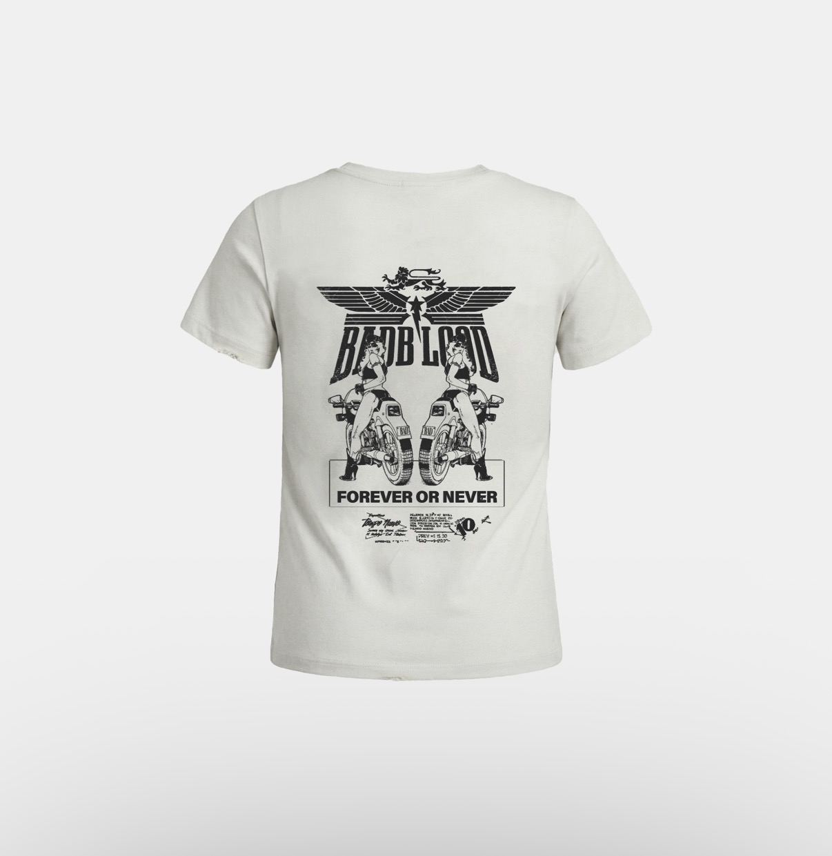 BADBLOOD新款[w-tee26-175] Aero Rider Squad Short Sleeve T-Shirt - White