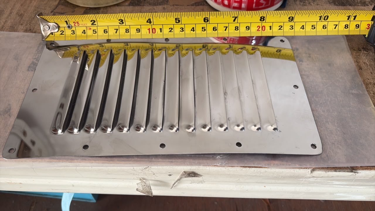 S/steel Ventilation Plate 220mm x 130mm