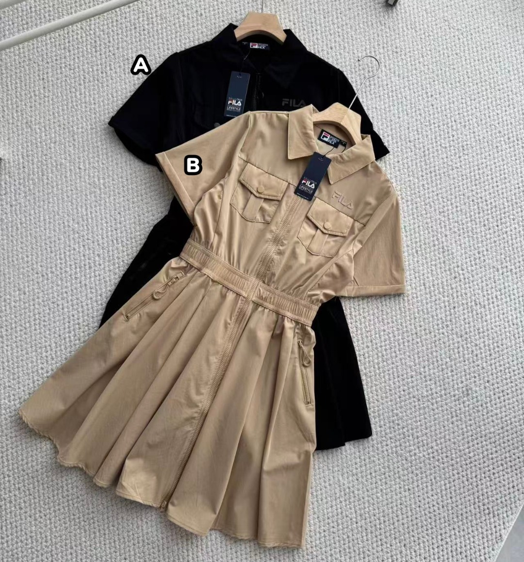 FILA POLO領收腰連身裙