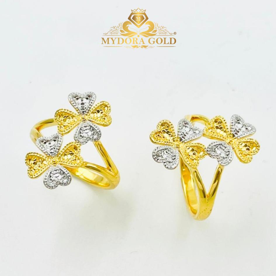 MYDORA Cincin Twin Lucky Four In Love (5G) l EMAS 916/22K