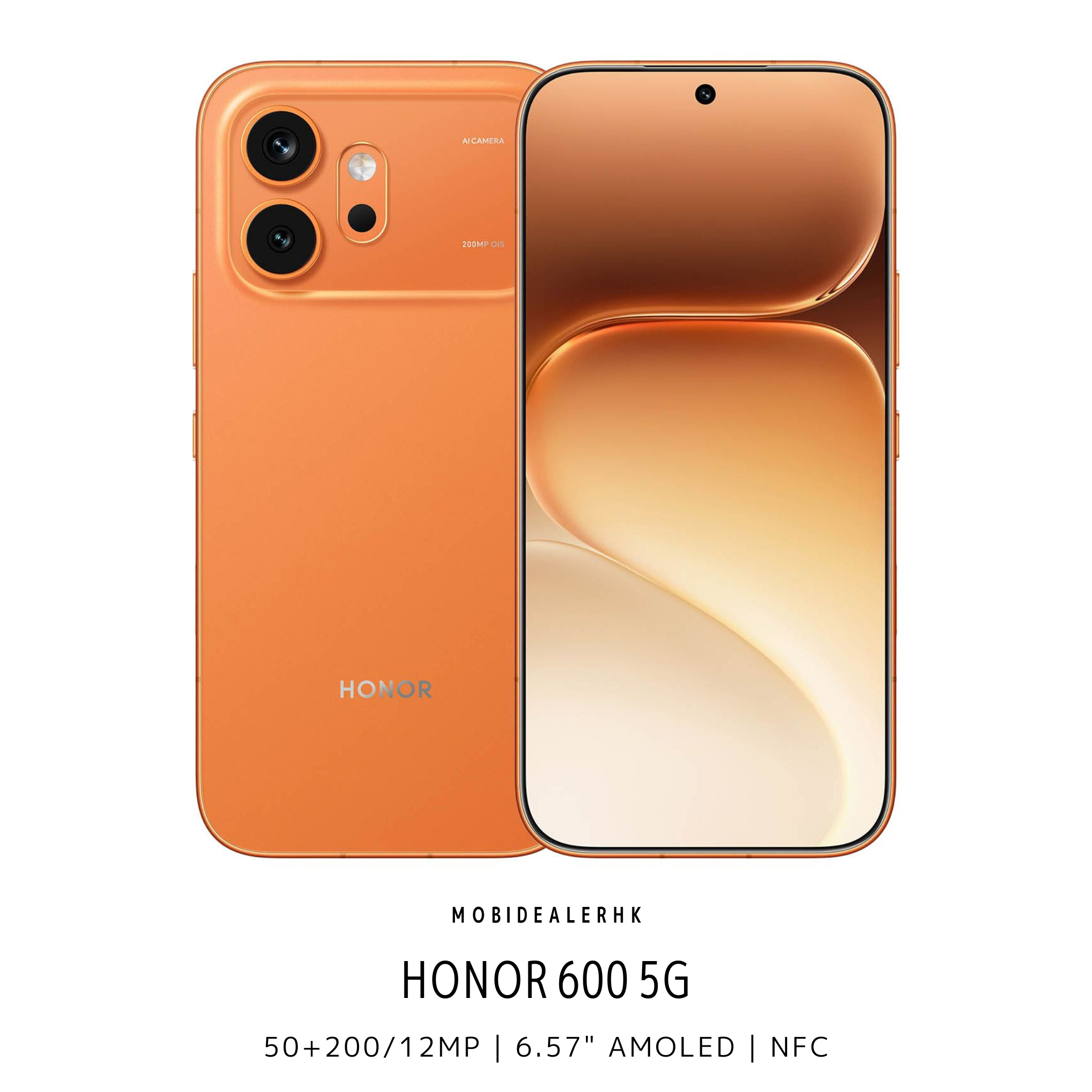 Honor 600 | 榮耀 600 | 5G | 智能手機 | 50+200/12MP | 6.57" AMOLED | NFC