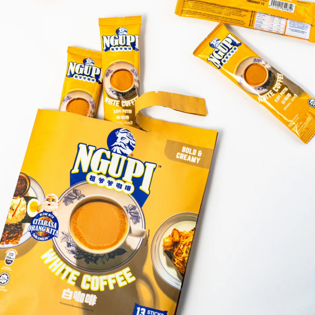 ZUS Ngupi 3-in-1 White Coffee - 13 Sticks × 33g