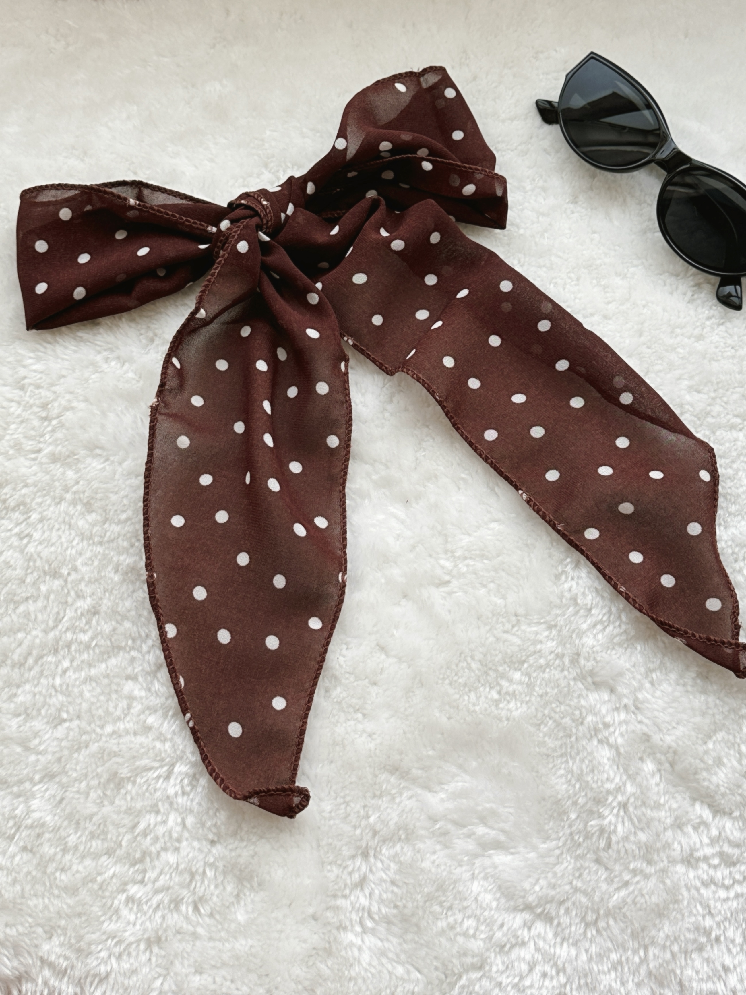Rust Dot Scarf