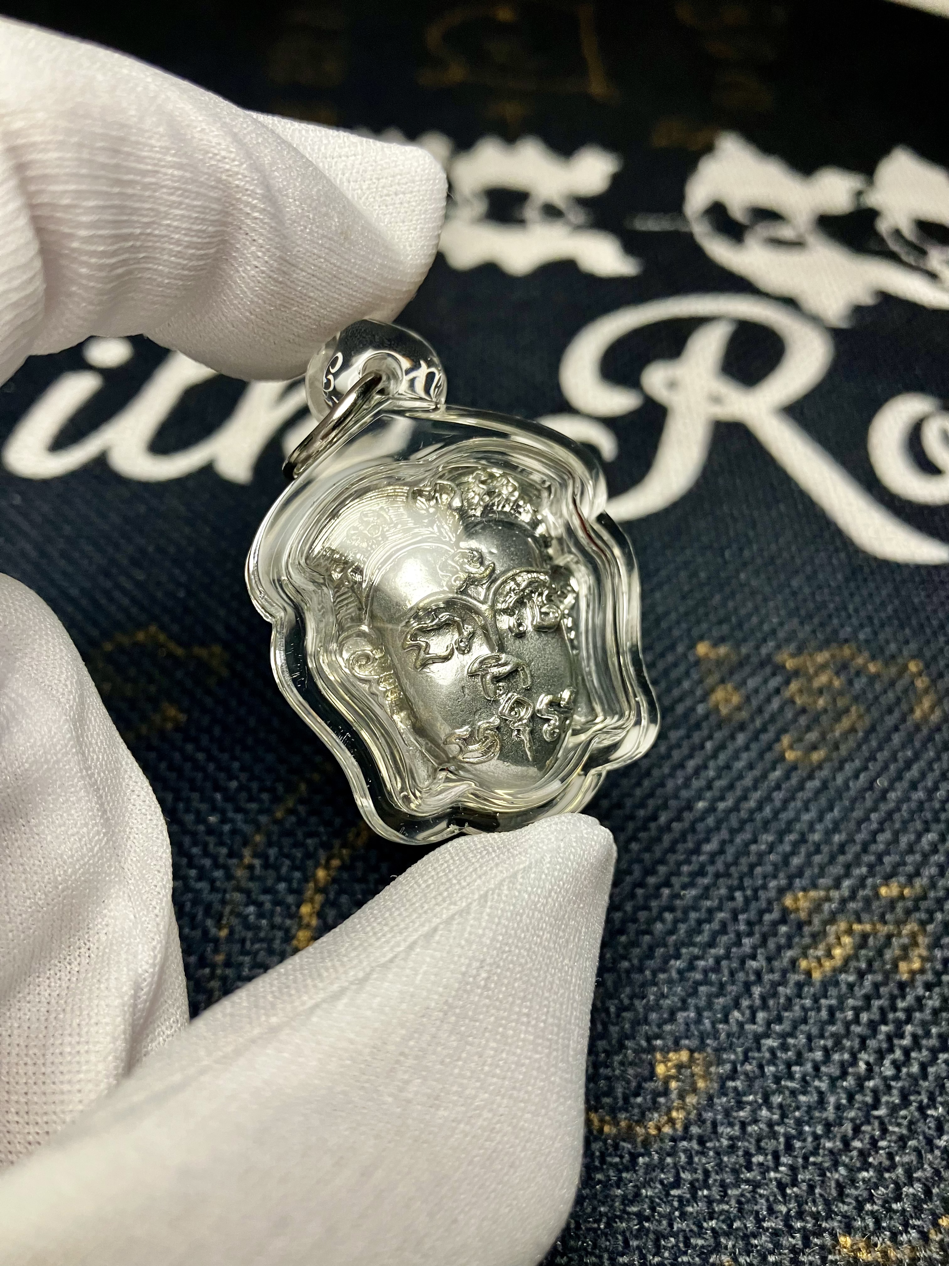 千妻符管名師 龍普隆 佛曆2564 符文坤平｜純銀符管版本｜僅製199尊｜附原裝廟盒｜光學級高透防水殼