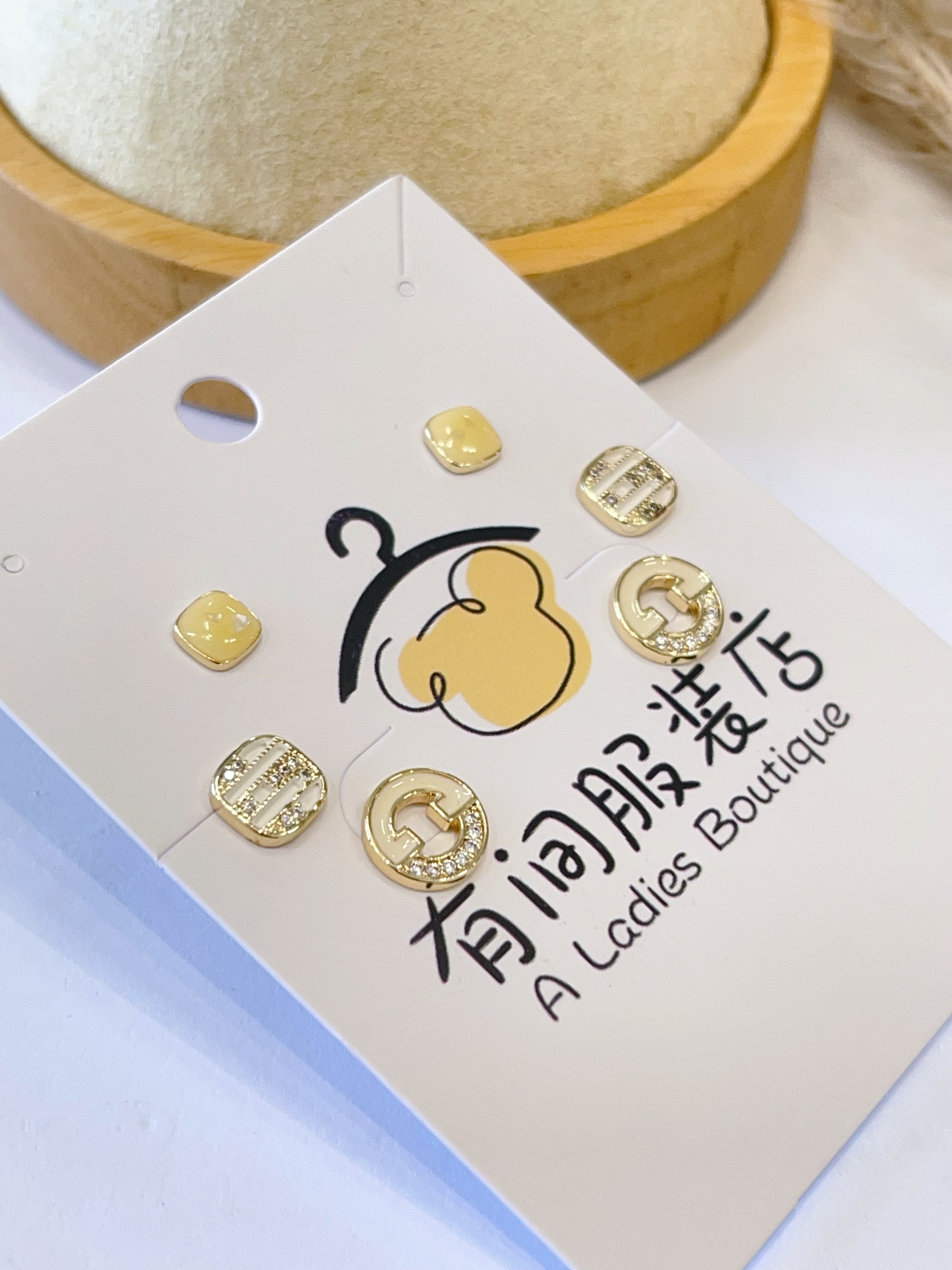 文艺中古风耳环套装