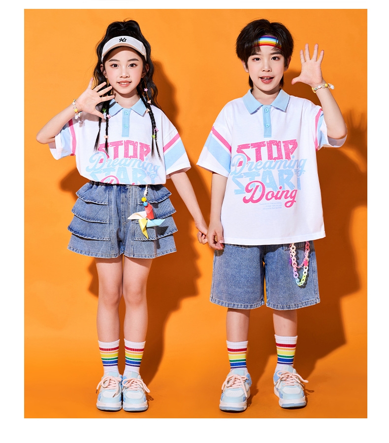 兒童團體演出服裝 小學幼稚園畢業禮演出服 團體舞台表現衣服 Lets Cosplay