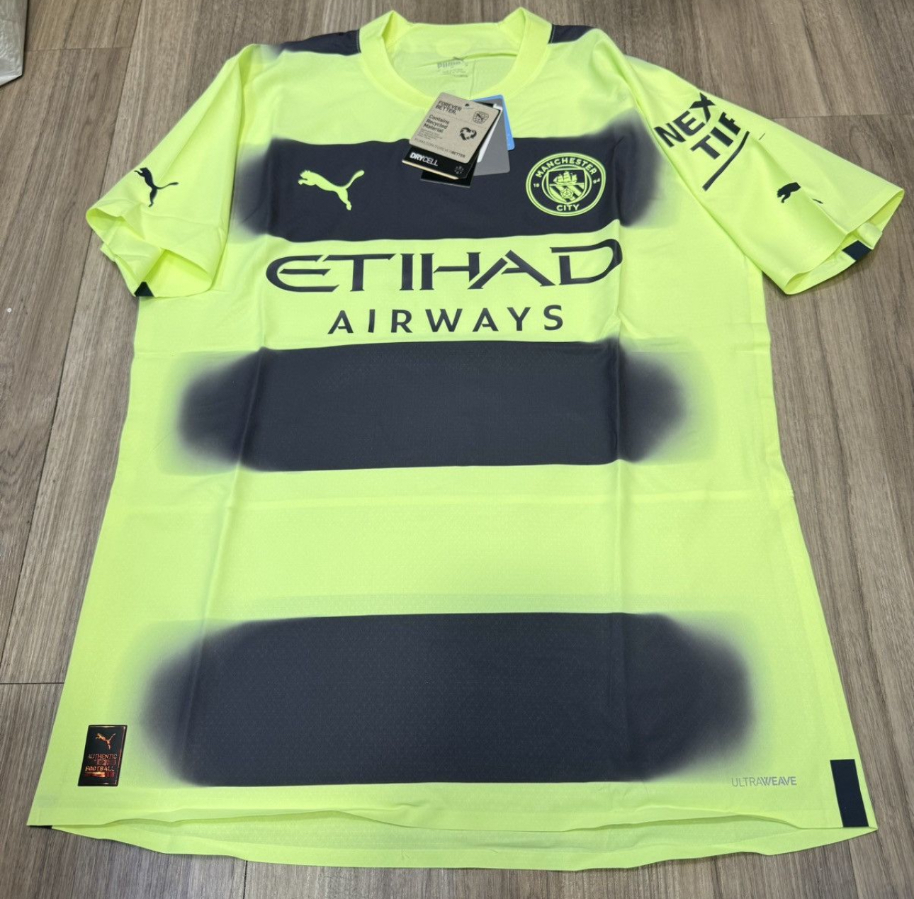 Manchester City 22/23 player issue away shirt #9 Haaland