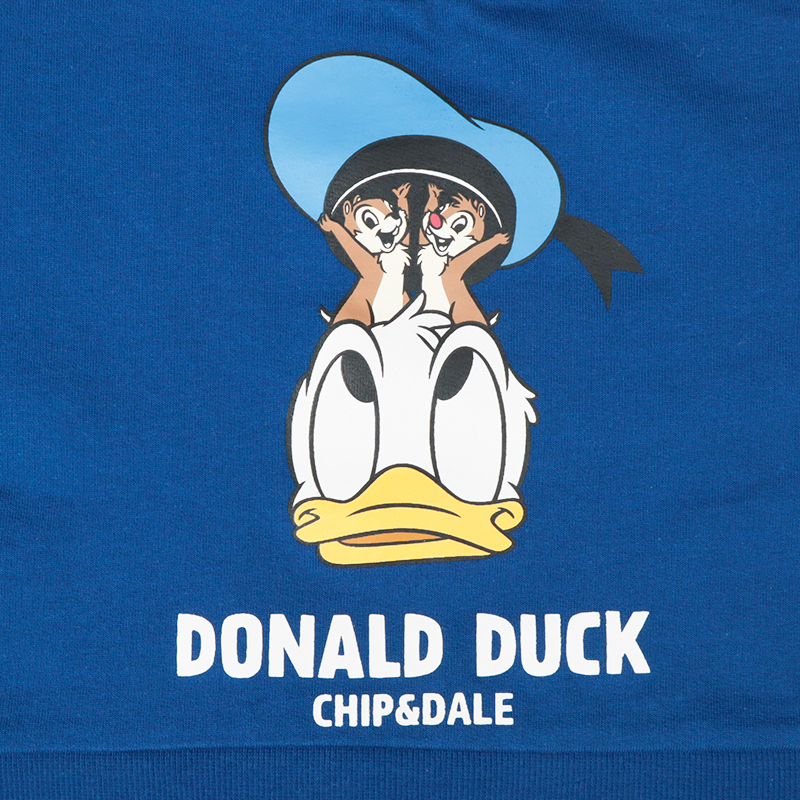 🇯🇵預訂 日本直送🇯🇵唐老鴨印花格紋假兩件毛圈衛衣