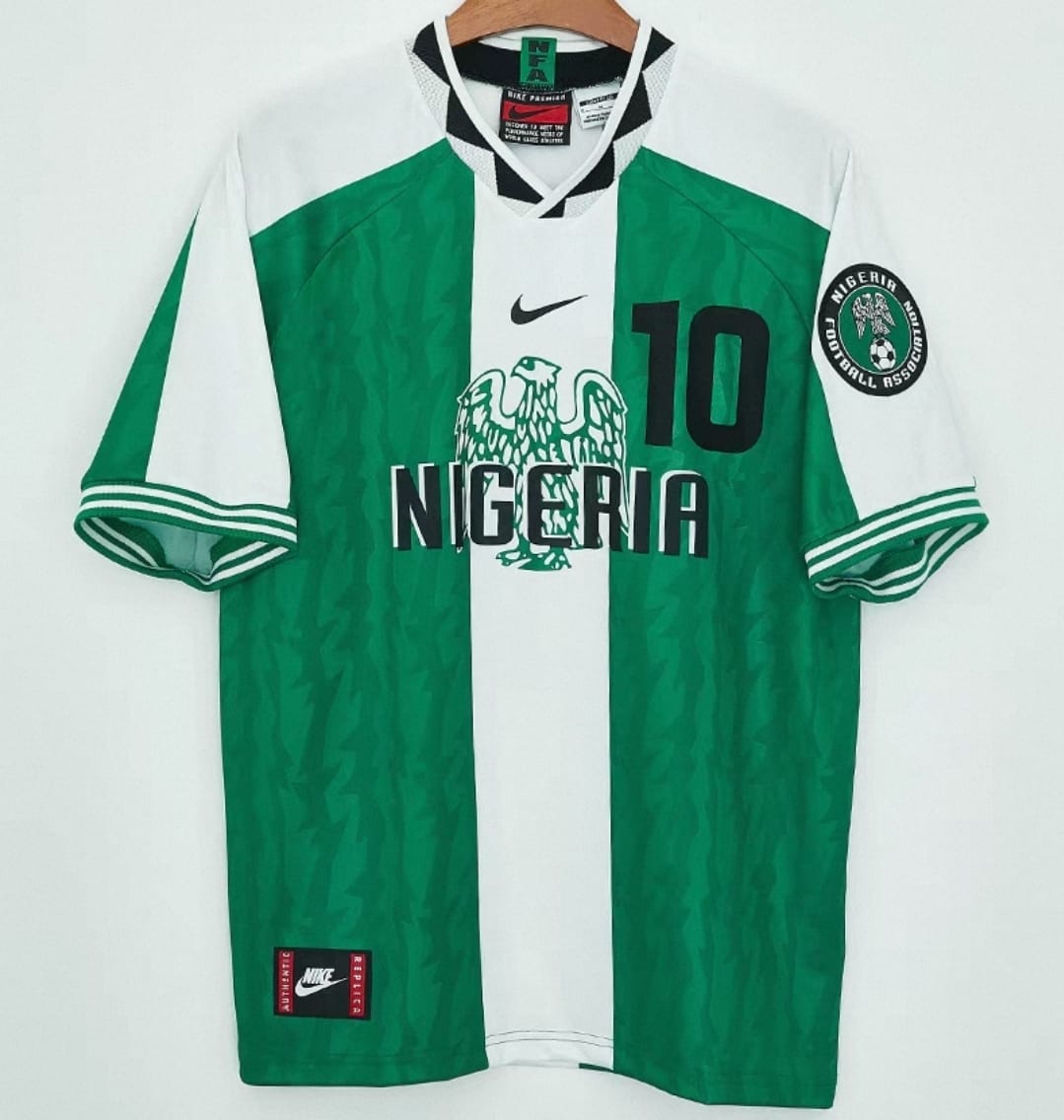 🦅 🥇 Nike Nigeria 尼日利亞 復刻1996 主場球衣 (可加印球員印字) II6988