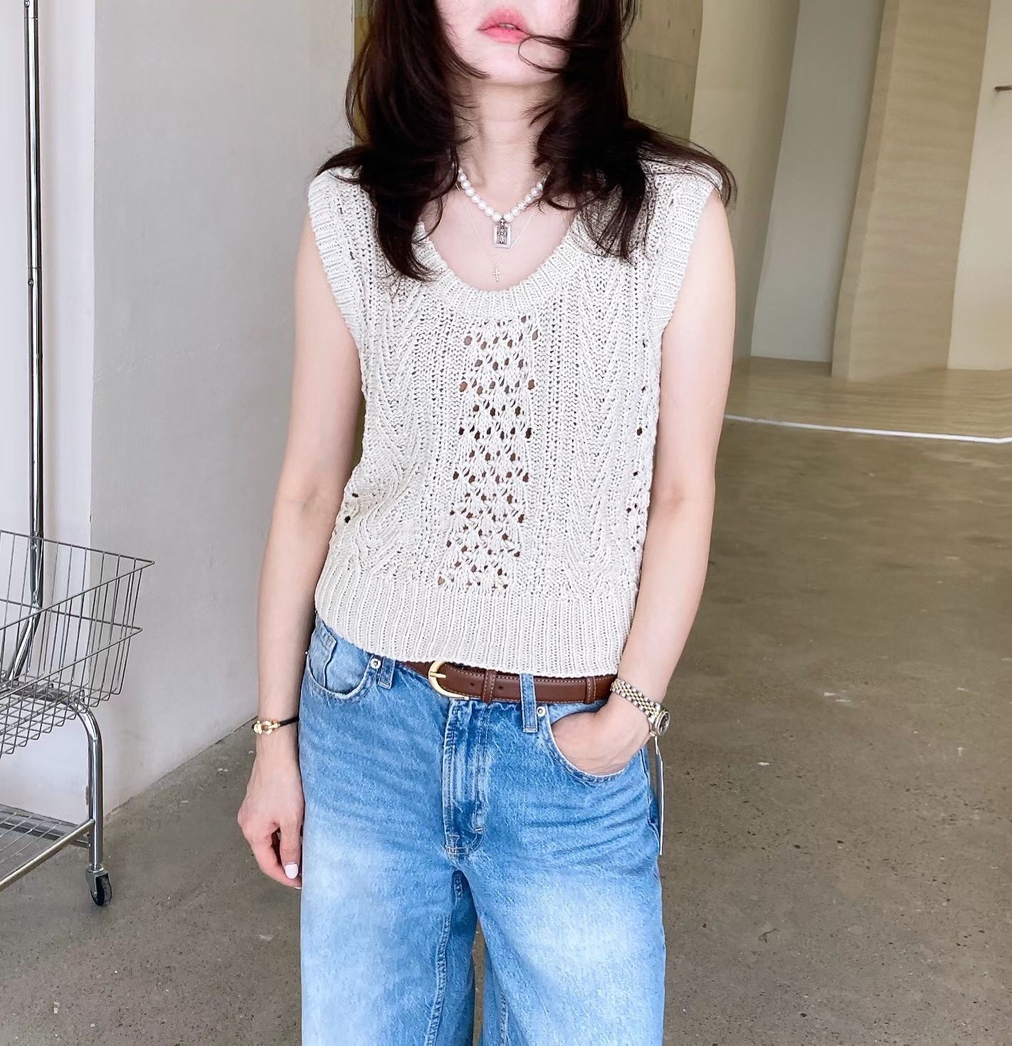Knit vest