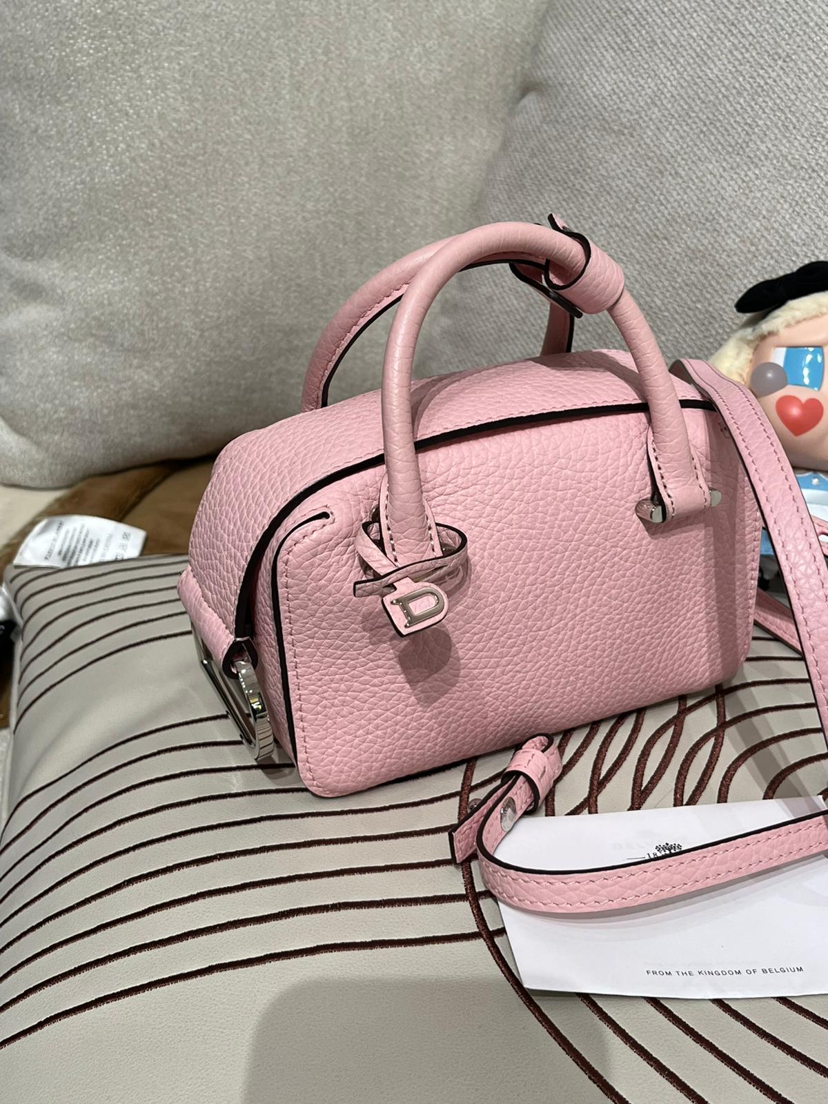 Delvaux cool box nano 牛皮銀扣，100%Authentic,99%new ✅Dust bag ✅ certificate
