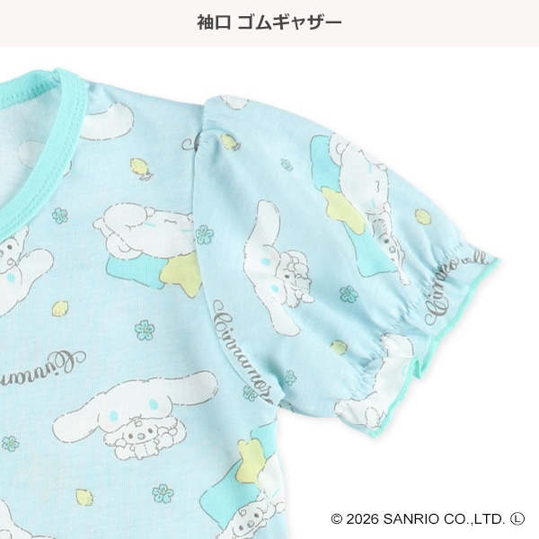 🇯🇵預訂 日本直送🇯🇵清爽材質玉桂狗滿印絲帶短袖家居服上下套裝