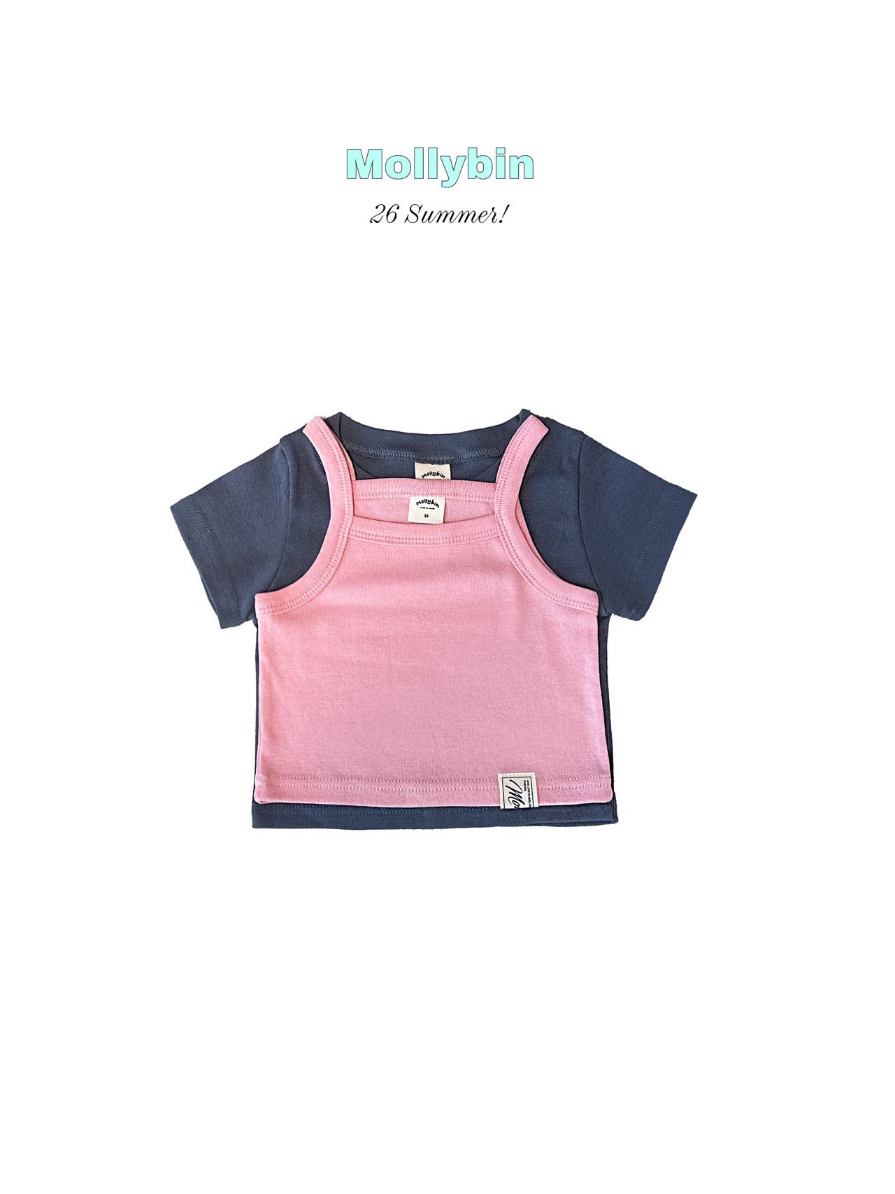 Molly | 2 in 1 Top 親子(pink L105-115/Pink Adult)