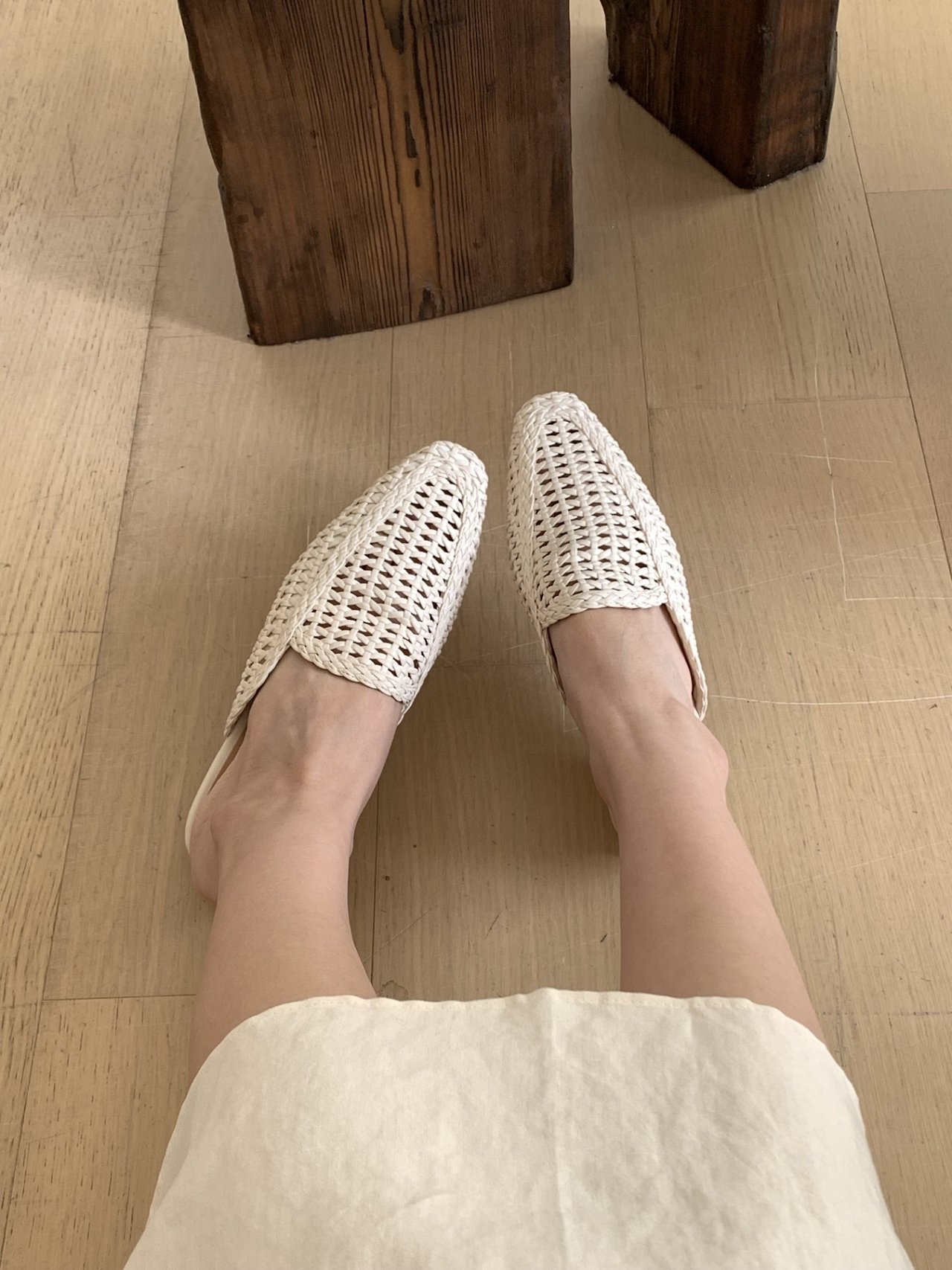 Woven Leather Slide Sandals (4 colors)