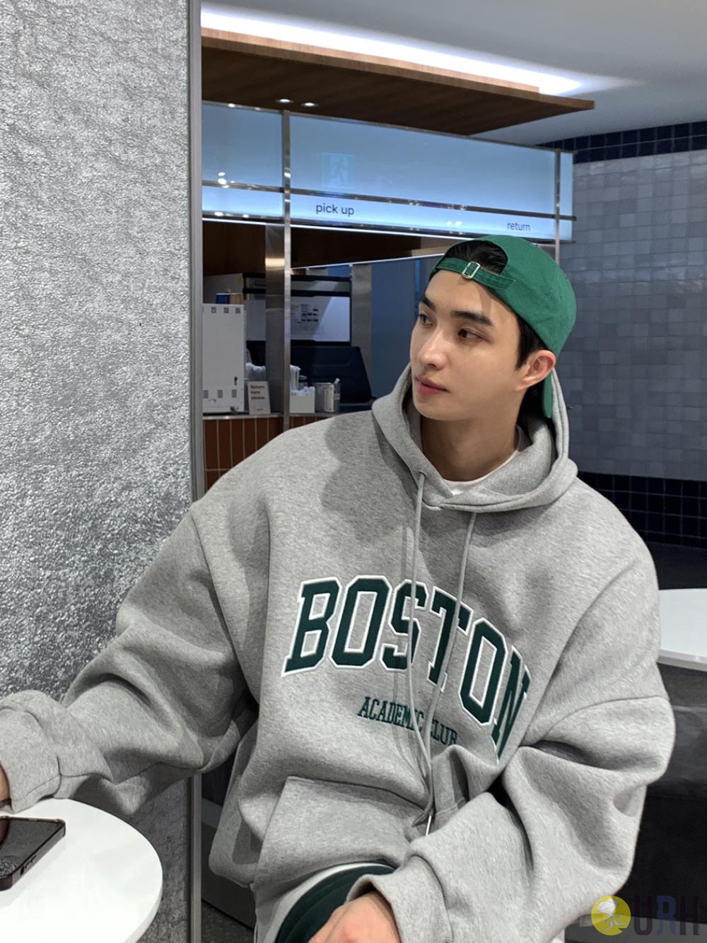 【100%保證韓國直送】Boston Academic 刺繡 Oversize 連帽衛衣 [5 color] RL113737