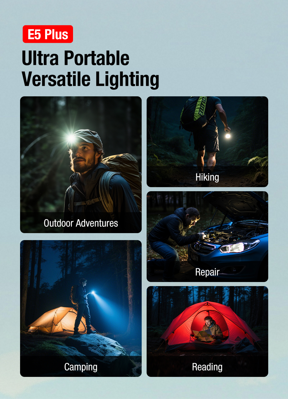 Klarus E5 PLUS 雙開關三光源 EDC 手電筒