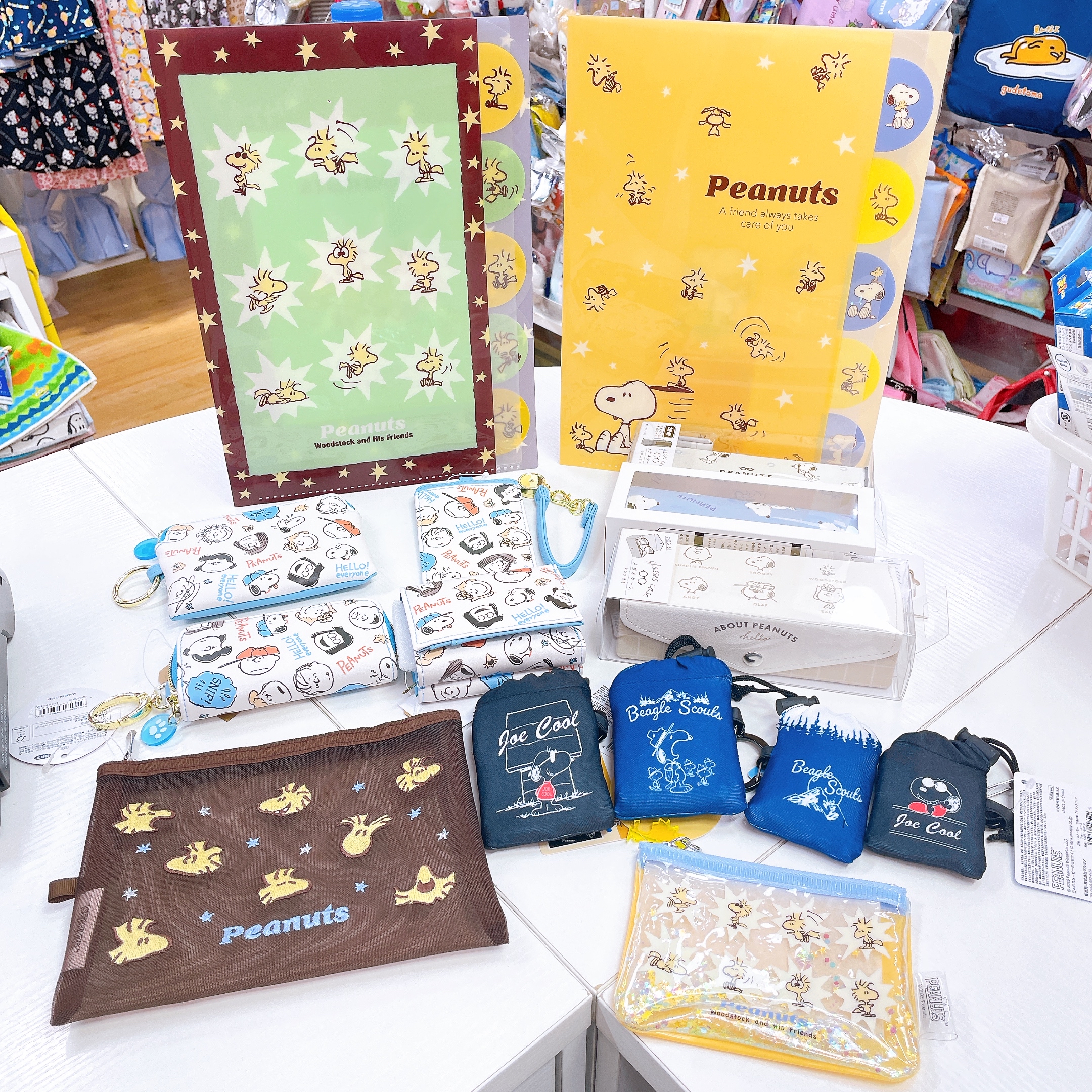 日本直送Snoopy Woodstock 新款文具系列眼鏡盒卡套File拉鏈袋環保袋