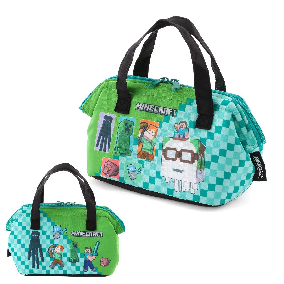 日本直送 Minecraft 保溫保冷多用途袋 手挽袋 午餐袋
