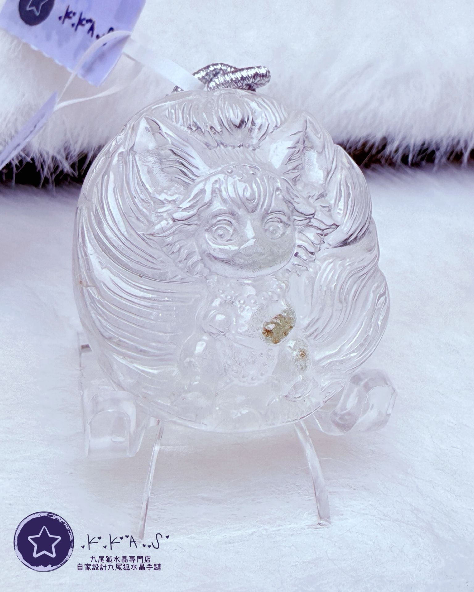 K00148 綠幽靈 狐妹妹 - 吊墜/手牌兩用款