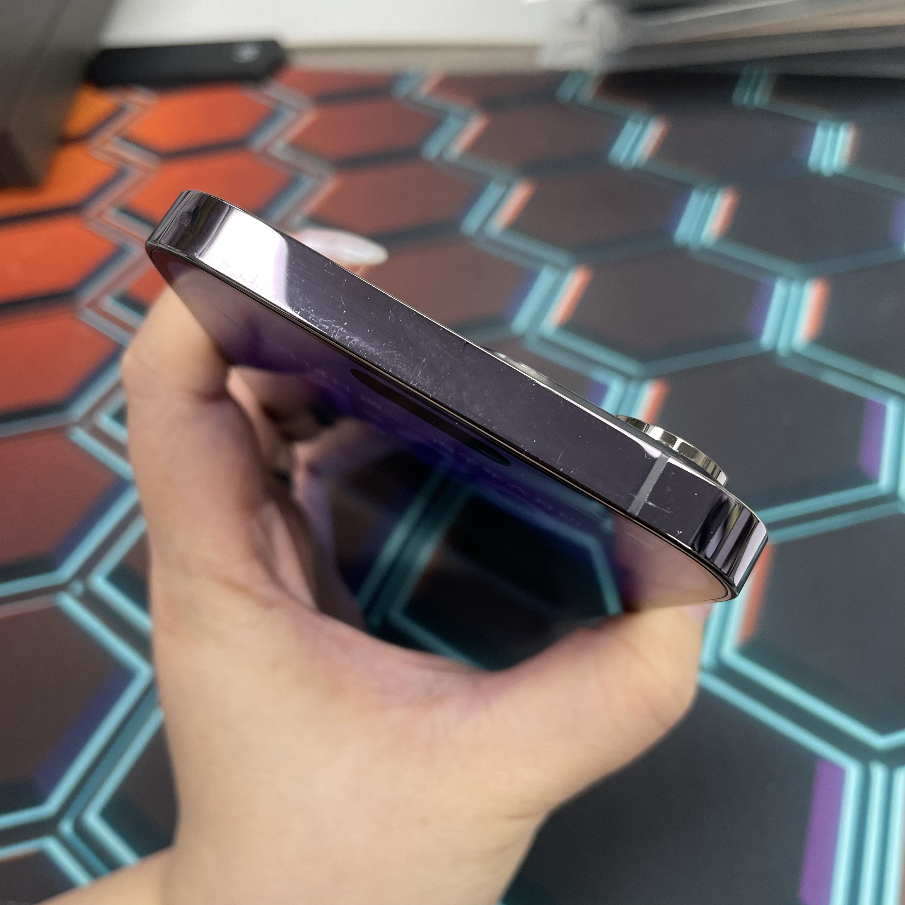 *6959 14 Pro max 靚機 256GB 電77 紫色 purple