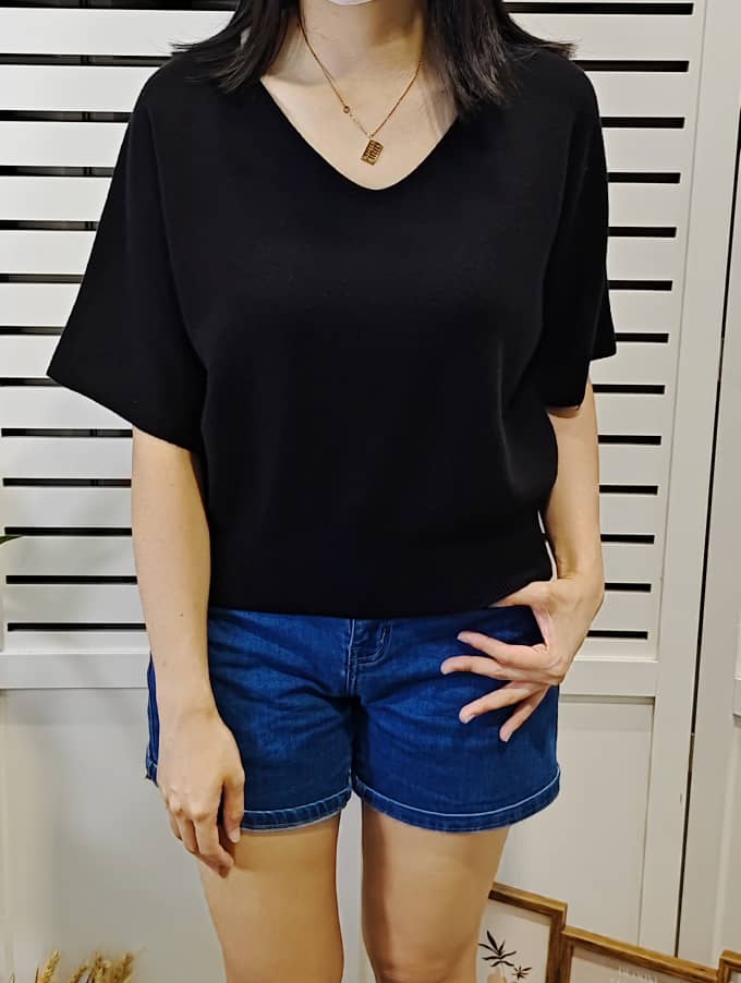 S3179 V Neck Knitted Wear