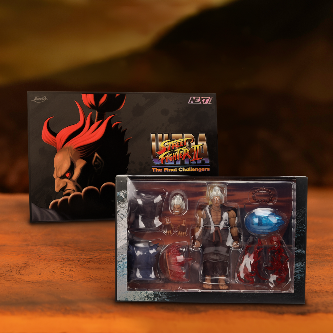 Jada Toys Ultra Street Fighter II Akuma 1/12 Scale Action Figure Deluxe Player 2 Exclusive