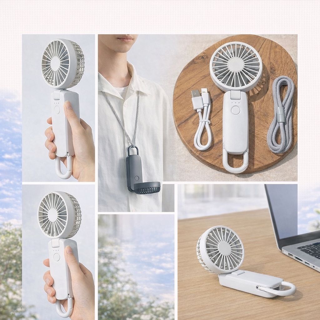 日本人氣Rhythm Silky Wind Mobile 4.0手提風扇 - 03260197