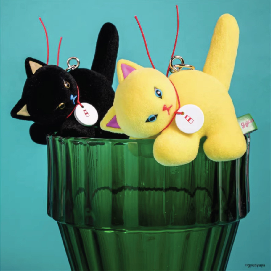 gyunyuya霧絨貓咪掛件