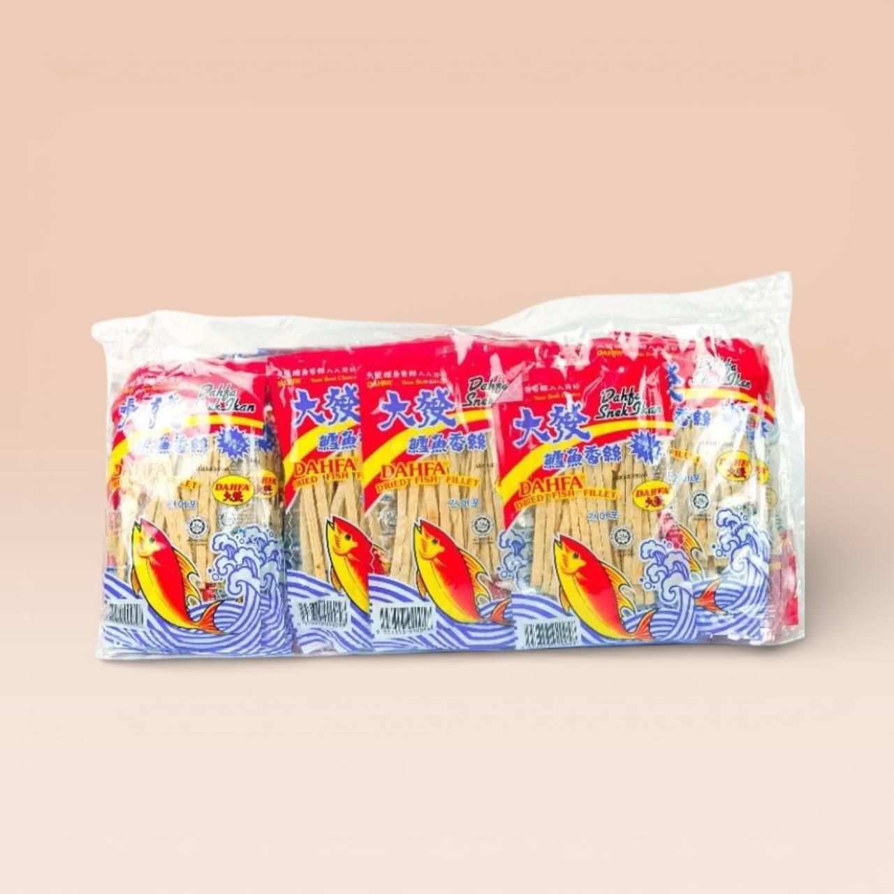 Dahfa Dried Fish Fillet, Snek Ikan [Shredded, Hiris / Sliced, Keping] 大发鳕鱼丝40pcs x 5g