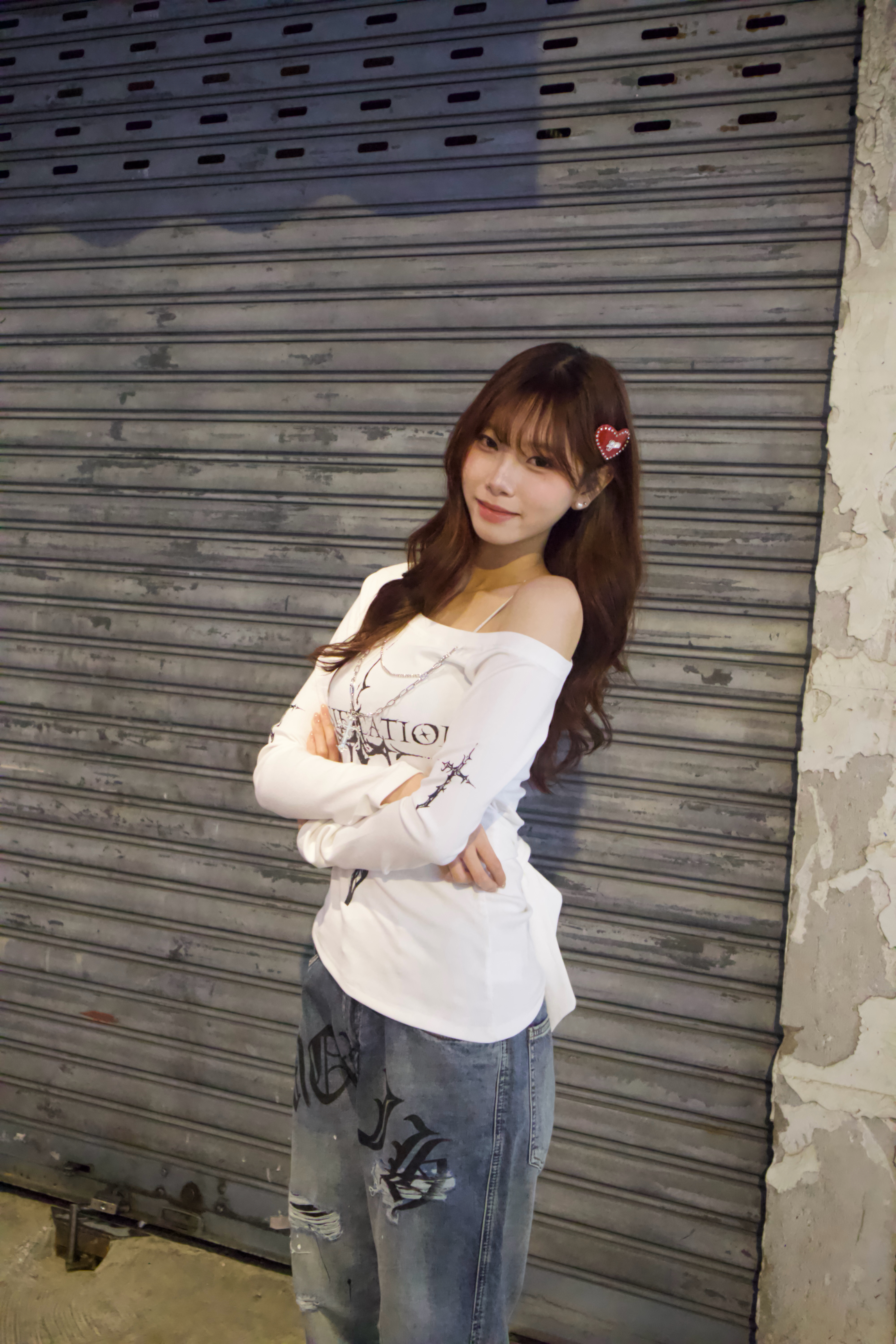 2PM🐚貝殼珠光Heart-shaped hair clip 💖