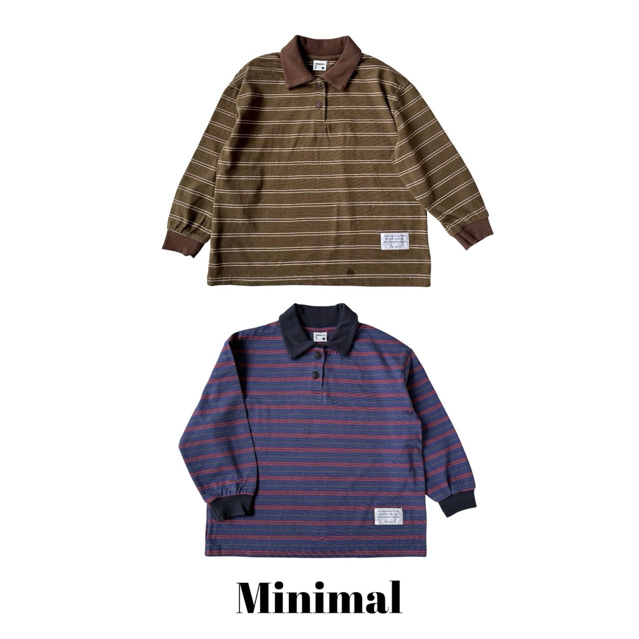 Mnm | Striped Collared T-shirt