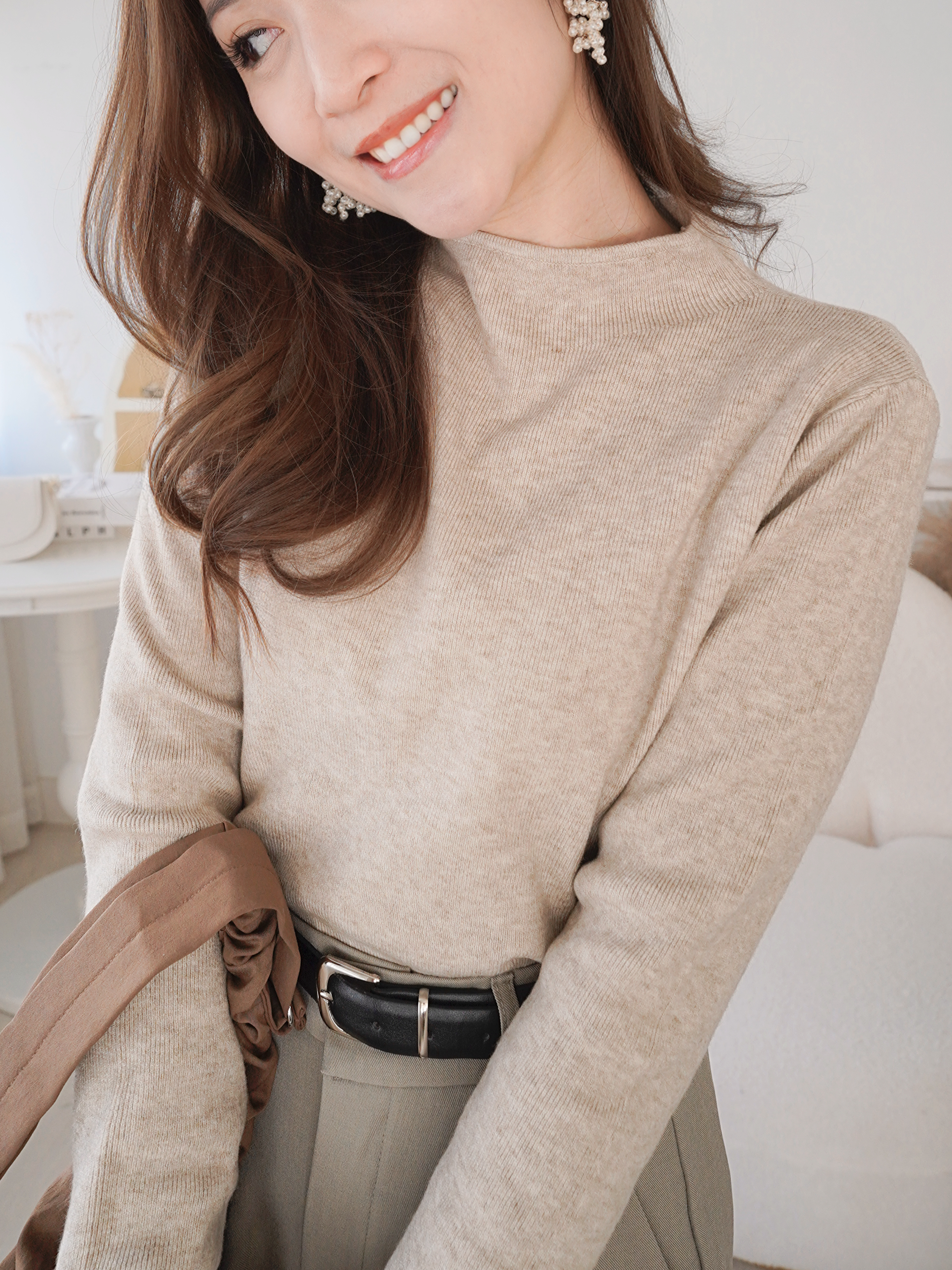 不貼頸✨基本款高領長袖上衣（KR)11色 302134