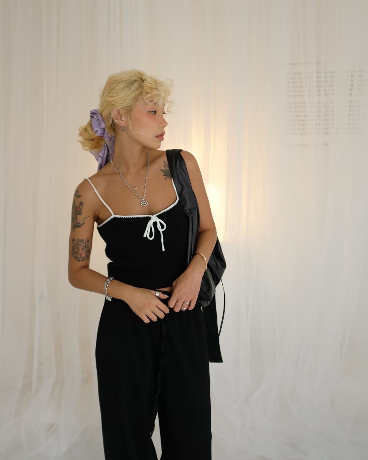 東大門女裝| knit vest(Black)