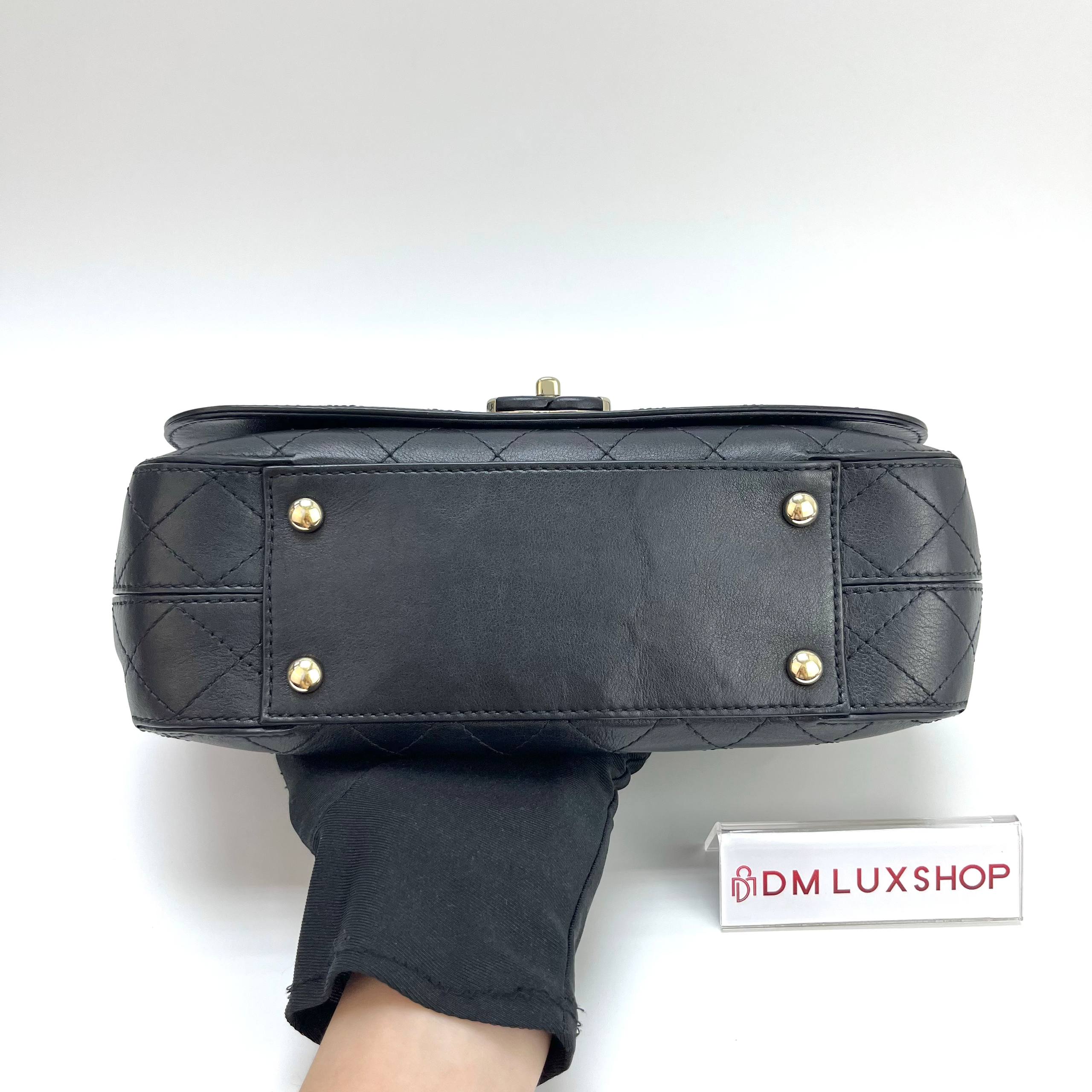 Chanel CC Stitched Flap Bag Black GHW (Serial 27, Y: 2019)