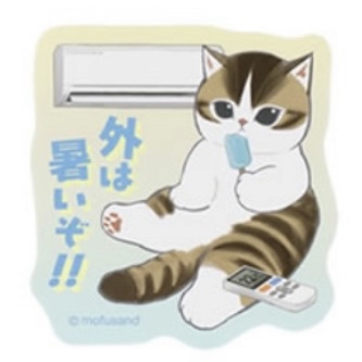 Mofusand 鯊魚貓 貼紙｜預訂