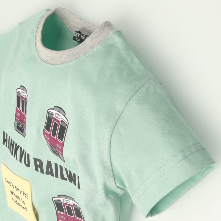 🆕【⭐訂購⭐】🌀 🇯🇵 日本直送 阪急電鐵 印花翻蓋 鐵路貼花 短袖Tee［2款選］🌀 [ELDA-0166][260518]