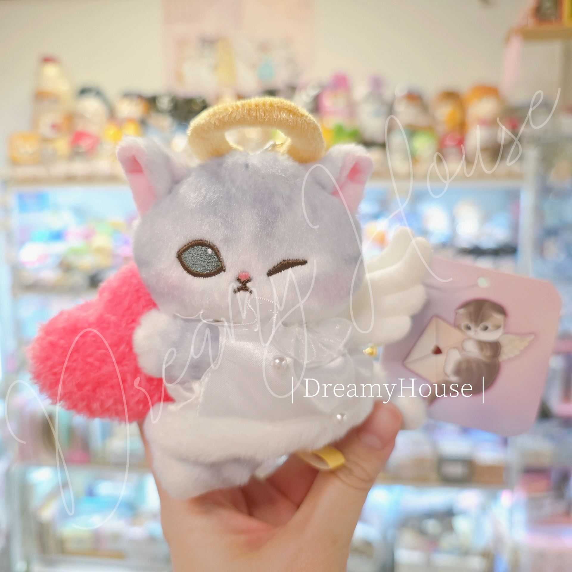 日本 Mofusand貓咪 鯊魚貓 mofumofu store 丘比特&天使 公仔吊飾