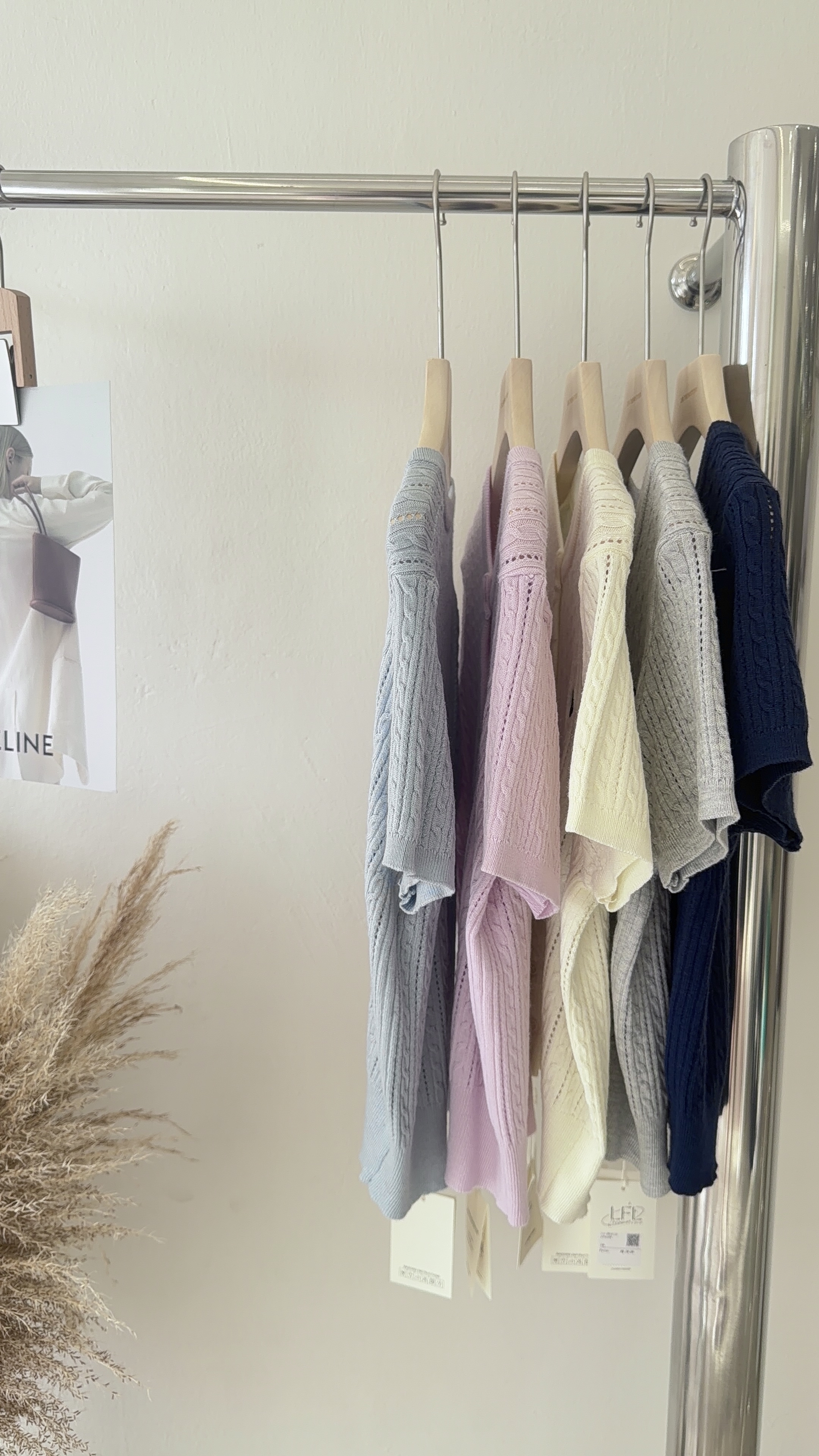 6743 爆款爱心纽扣针织短袖