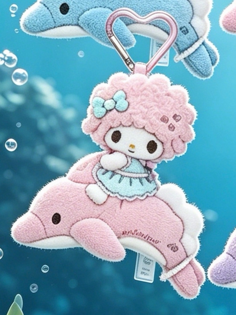 [7月尾到貨]Sanrio 7月新款海豚公仔掛件系列