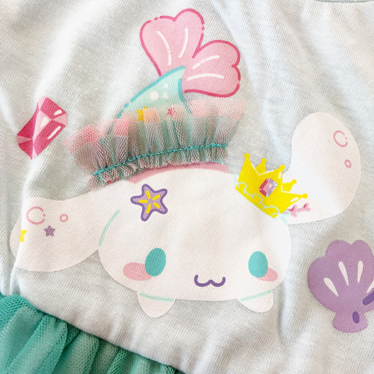 🆕【⭐訂購⭐】🇯🇵日本直送 🌀#Sanrio 荷葉邊薄紗下擺短袖 tee［6款選］ 🌀 [PLFA-0089] [260627]