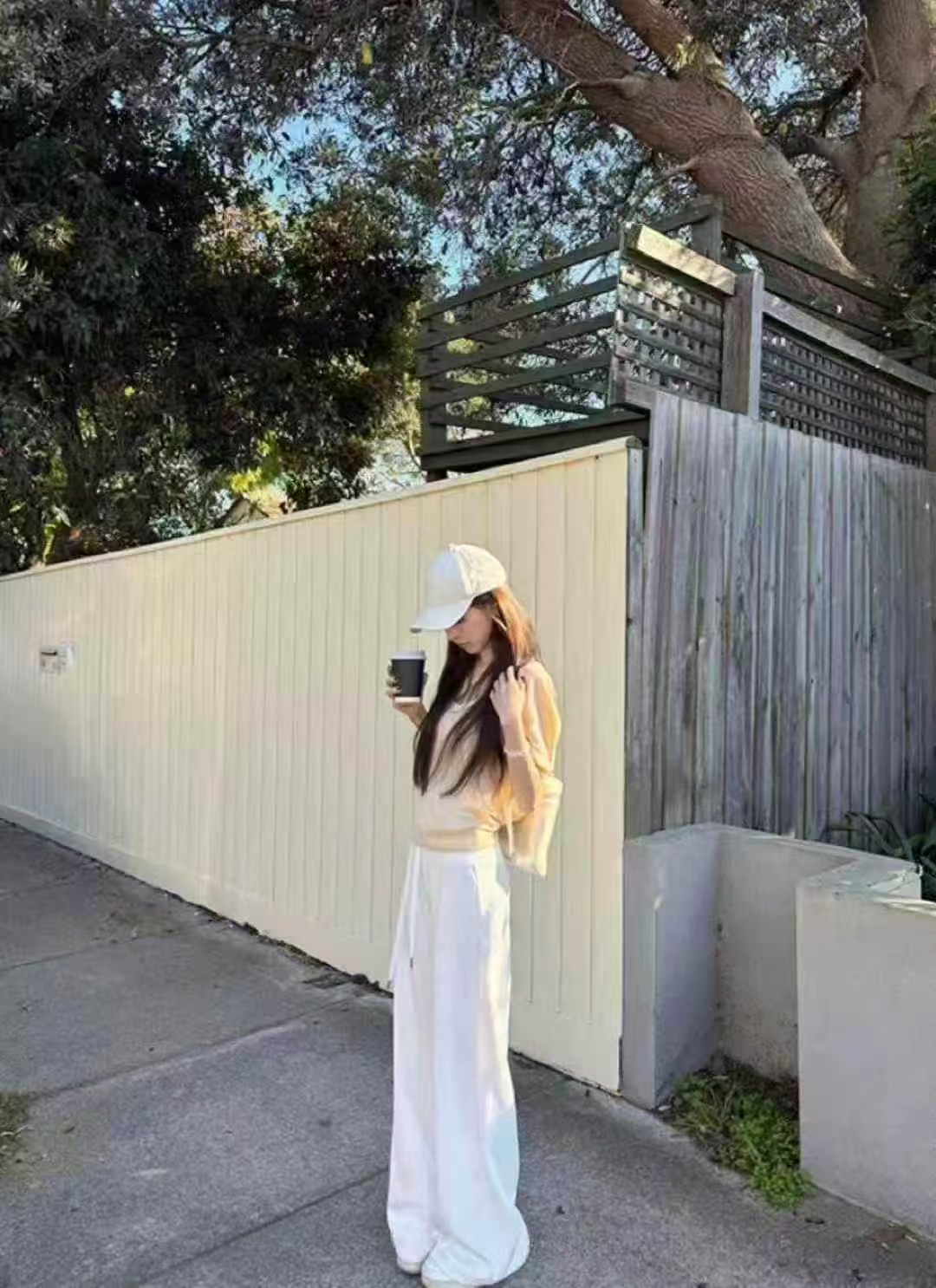 1710 DRAWSTRING WAIST MAXI PANTS 抽绳休闲太空棉长裤