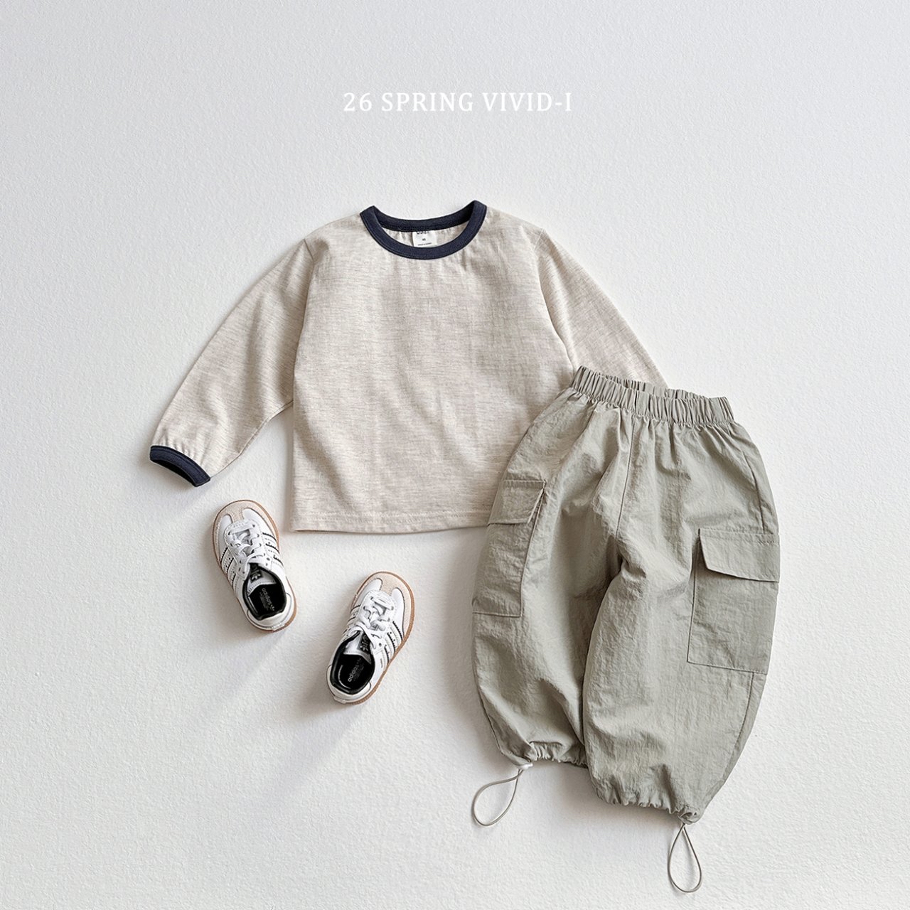 🌸預訂 韓國直送🌸🇰🇷VIVIDI三色撞色領寬鬆長袖上衣