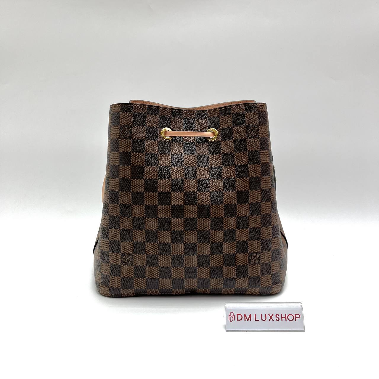 LV Pink Damier Ebene NeoNoe MM GHW